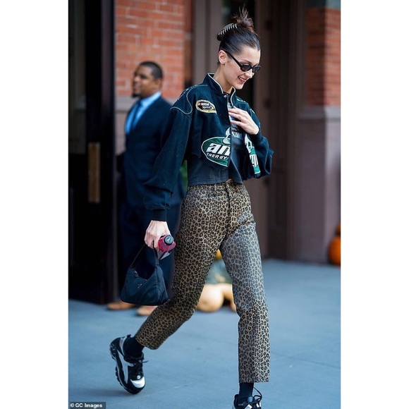 Fendi Pants - FENDI Vintage Leopard Zucca FF Jeans 26